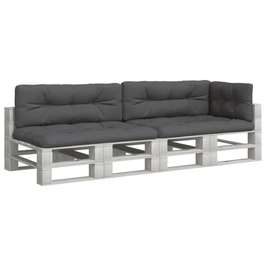 Cuscini per Pallet 5 pz Antracite in Tessuto | homemem39