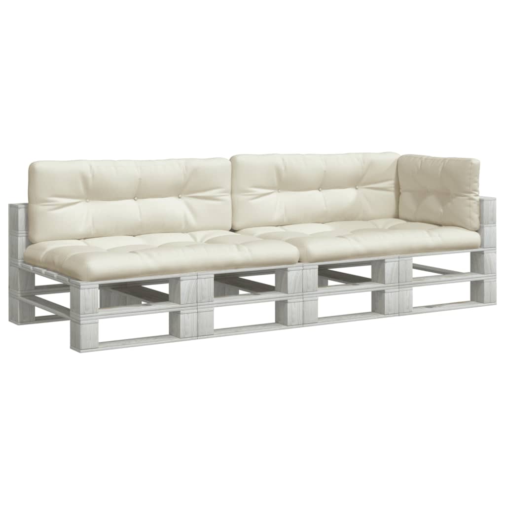 Cuscini per Pallet 5 pz Crema in Tessuto | homemem39