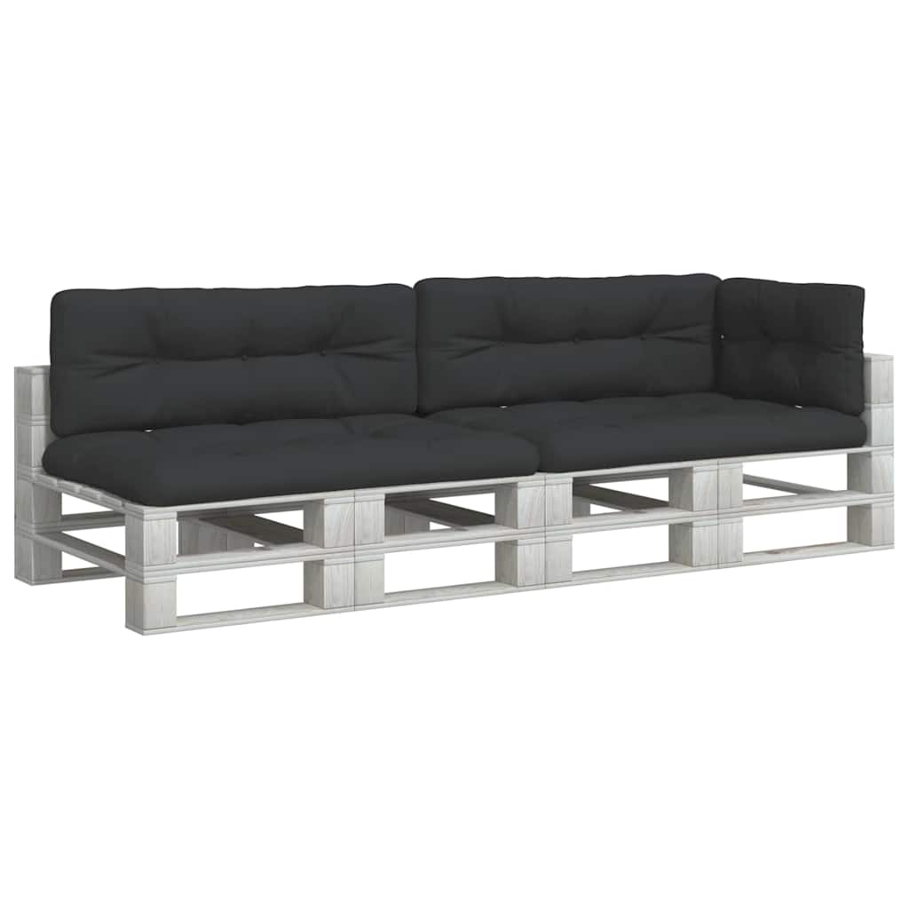 Cuscini per Pallet 5 pz Neri in Tessuto | homemem39