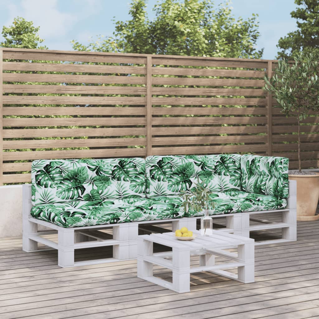 Cuscini per Pallet 5 pz Motivo a Foglie Tessuto | homemem39