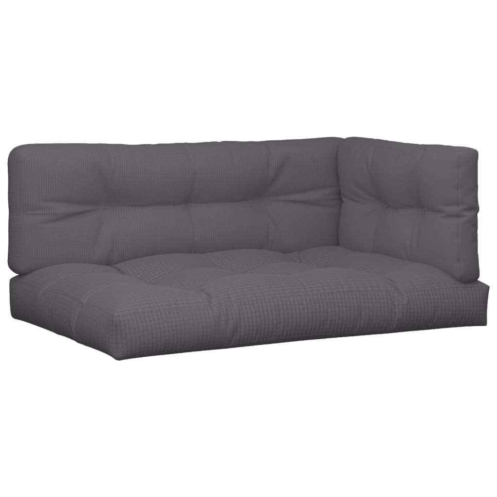 Cuscini per Pallet 7 pz Antracite in Tessuto | homemem39