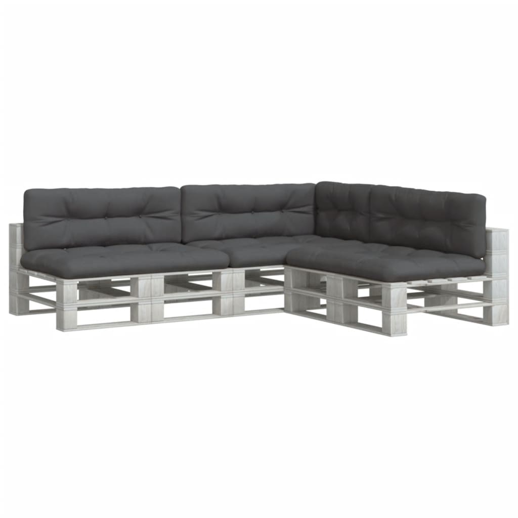 Cuscini per Pallet 7 pz Antracite in Tessuto | homemem39