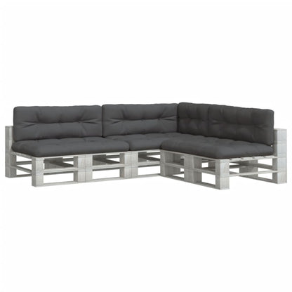 Cuscini per Pallet 7 pz Antracite in Tessuto | homemem39