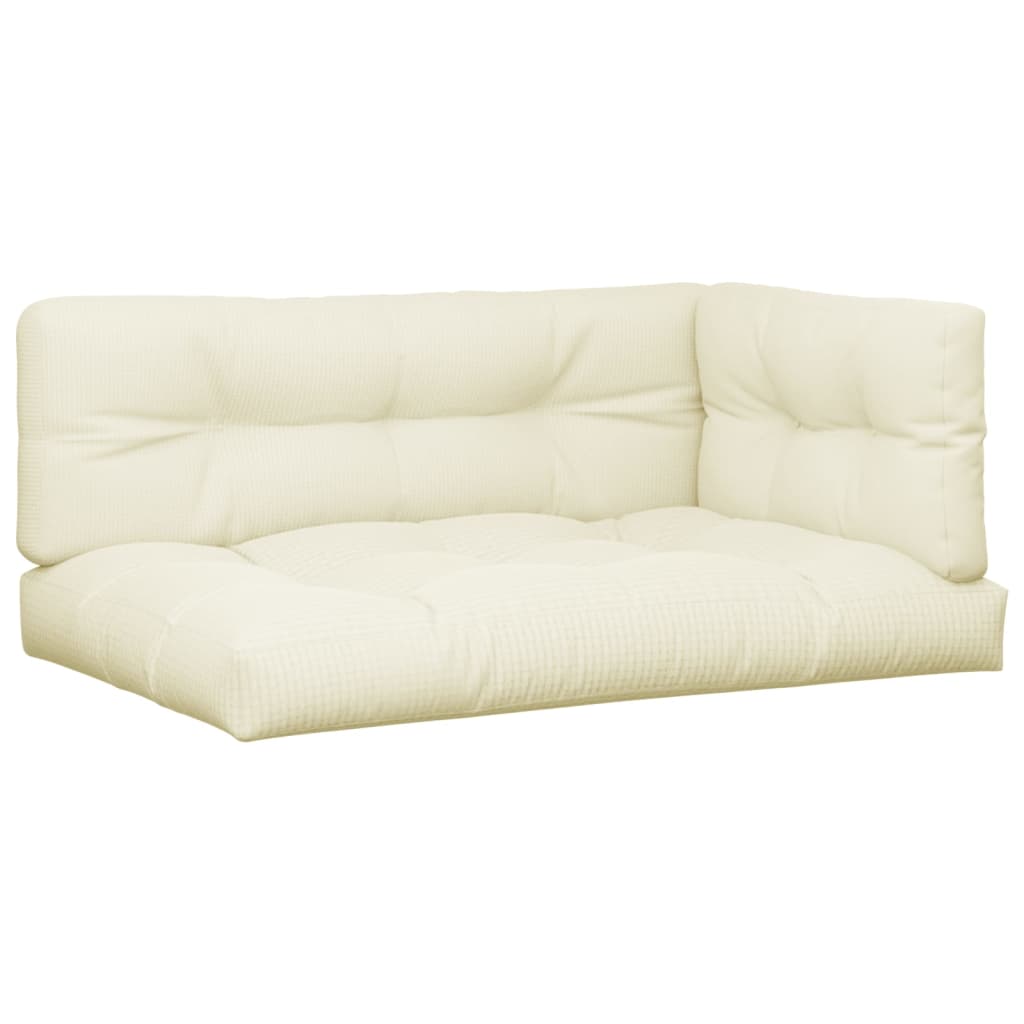 Cuscini per Pallet 7 pz Crema in Tessuto | homemem39