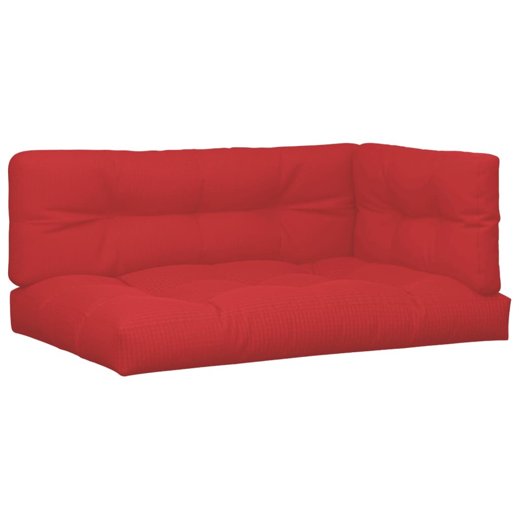 Cuscini per Pallet 7 pz Rossi in Tessuto | homemem39