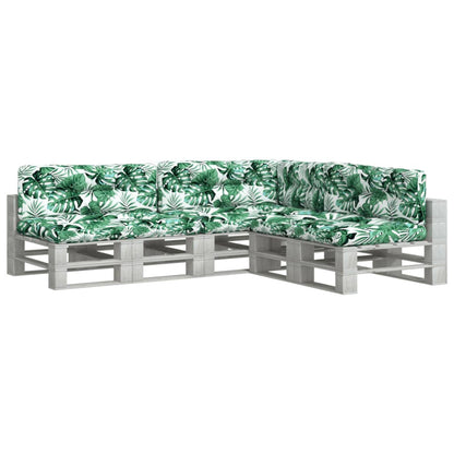 Cuscini per Pallet 7 pz Motivo a Foglie Tessuto | homemem39