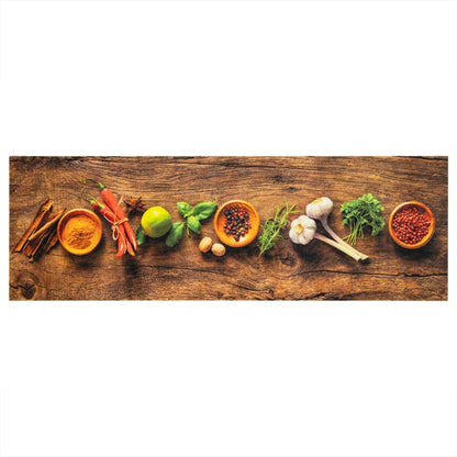 Tappeto da Cucina Lavabile Spezie 60x180 cm Velluto | homemem39