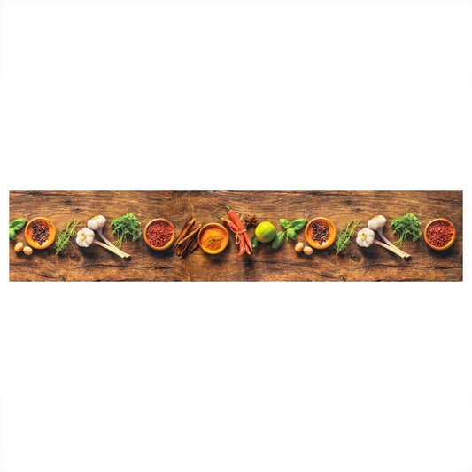 Tappeto da Cucina Lavabile Spezie 60x300 cm Velluto | homemem39