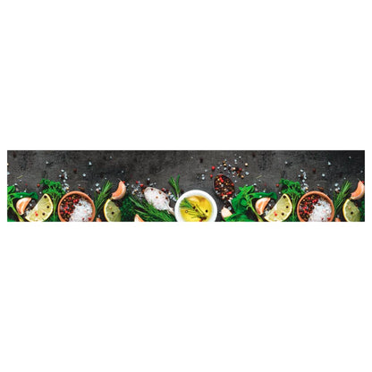 Tappeto da Cucina Lavabile Spezie 60x300 cm Velluto | homemem39