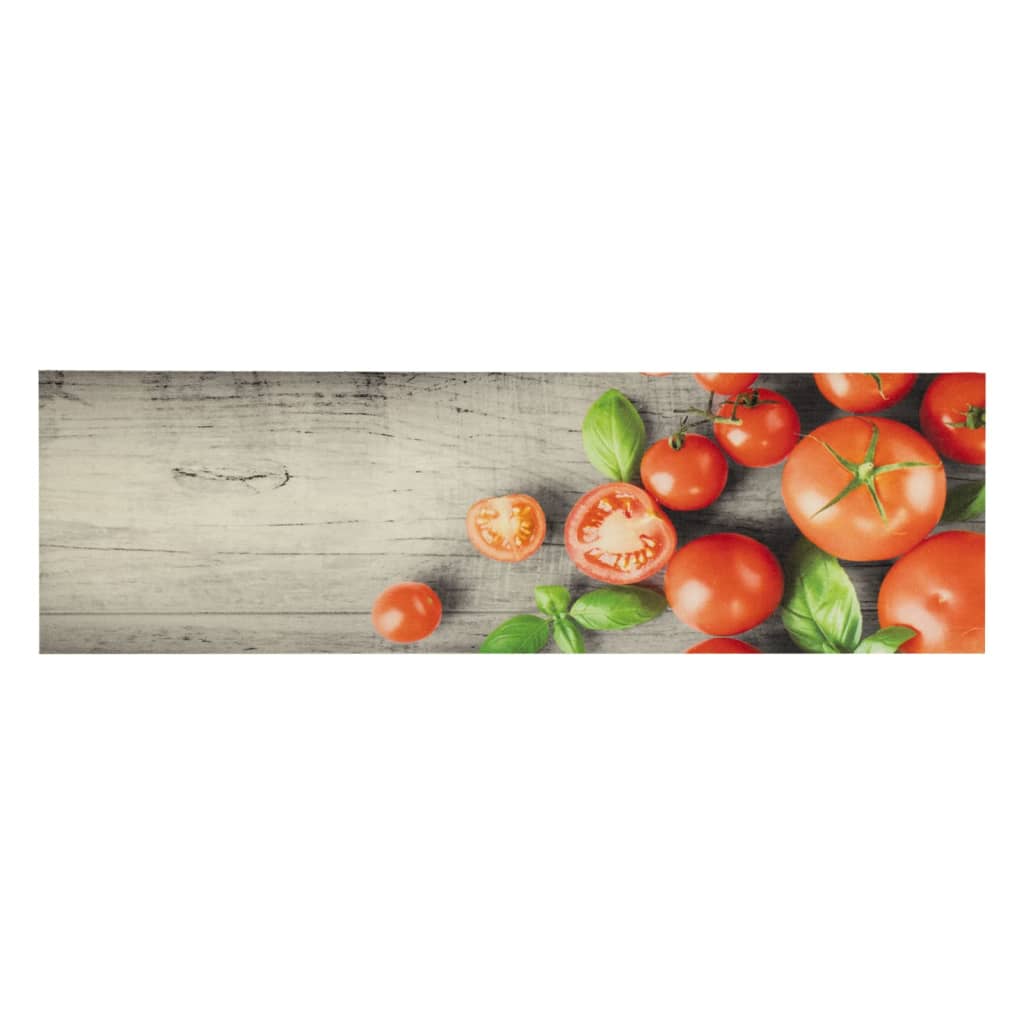 Tappeto da Cucina Lavabile Pomodori 45x150 cm in Velluto
