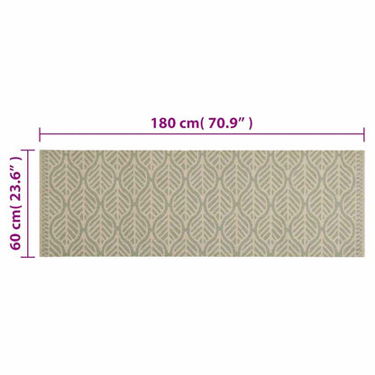 Tappeto da Cucina Lavabile Foglie 60x180 cm in Velluto | homemem39