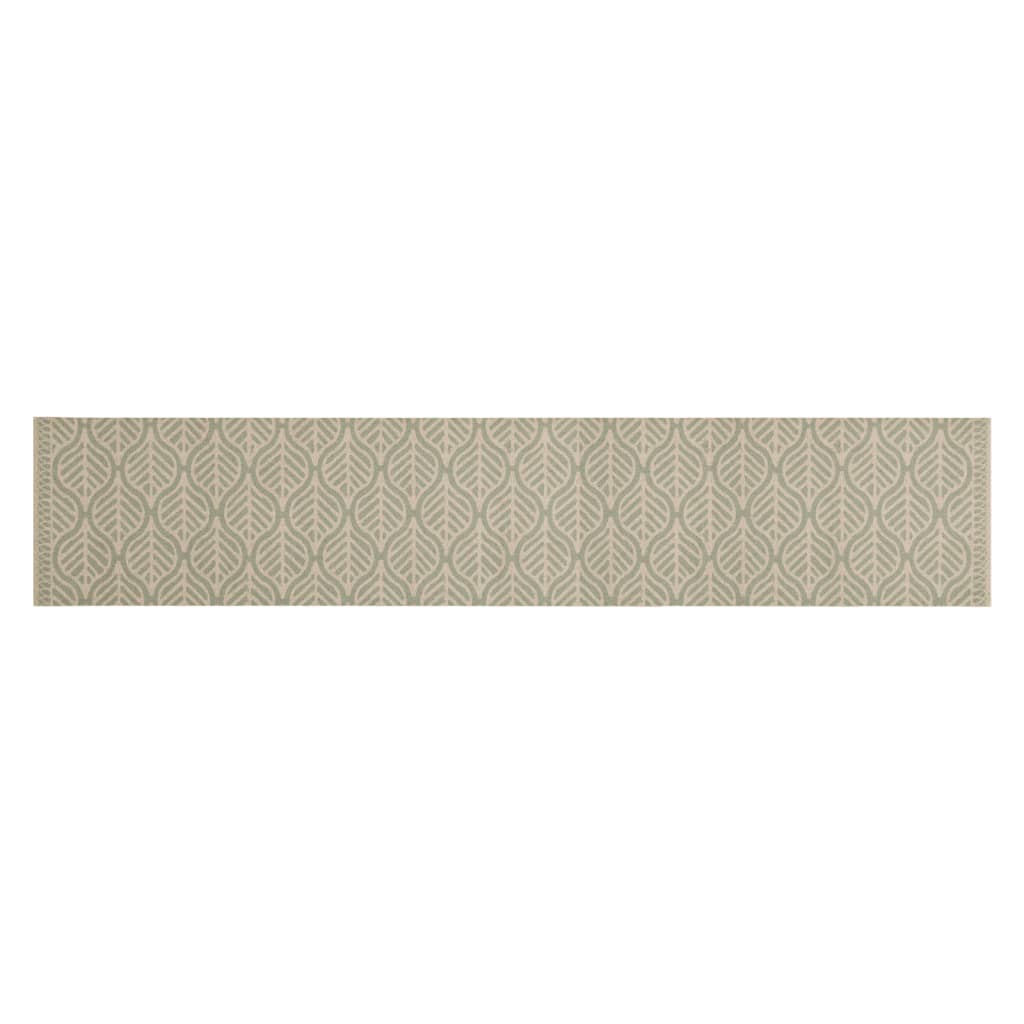 Tappeto da Cucina Lavabile Foglie 60x300 cm in Velluto