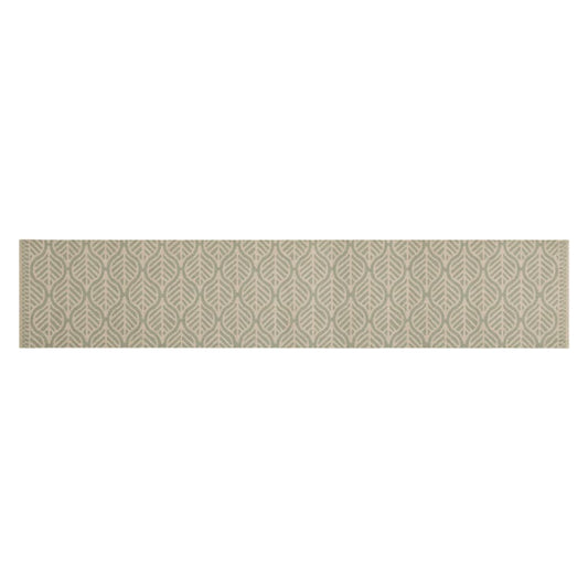 Tappeto da Cucina Lavabile Foglie 60x300 cm in Velluto