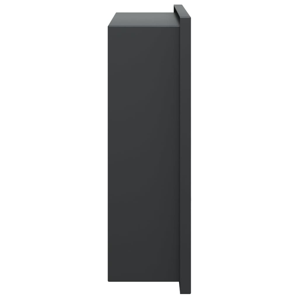 Nicchia per Doccia Nero Opaco 32x32x9cm in Acciaio Inox - homemem39