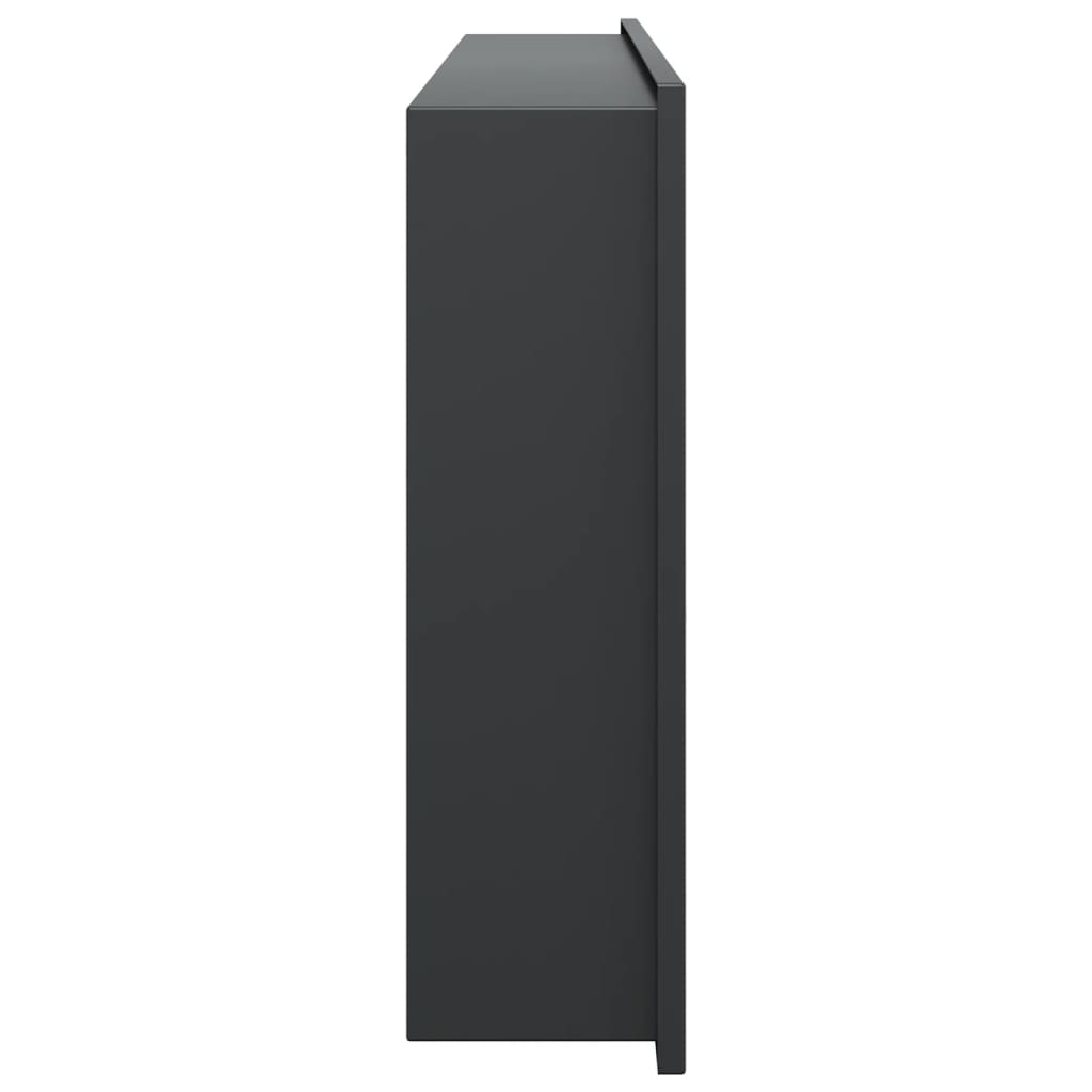 Nicchia per Doccia Nero Opaco 62x32x9cm in Acciaio Inox - homemem39