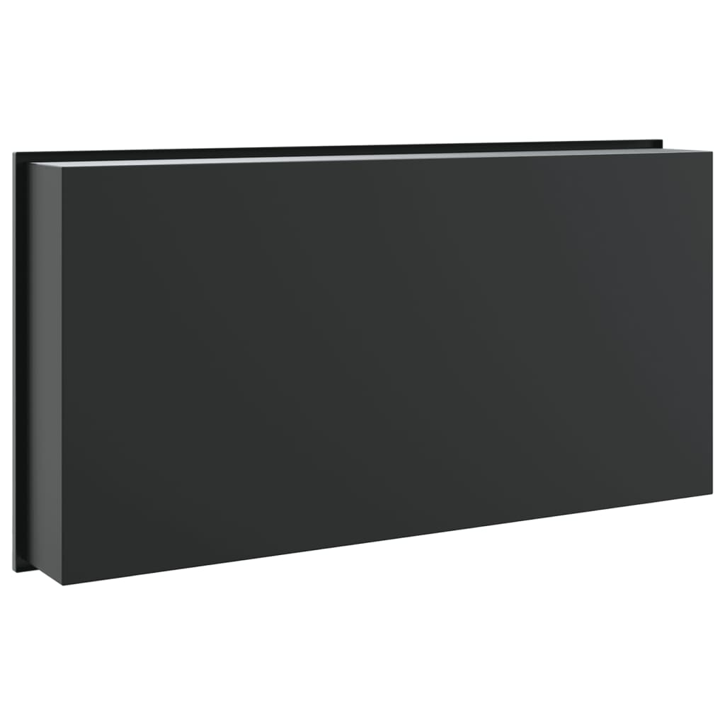 Nicchia per Doccia Nero Opaco 62x32x9cm in Acciaio Inox - homemem39