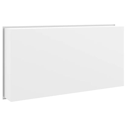 Nicchia per Doccia Bianco Opaco 62x32x9cm in Acciaio Inox