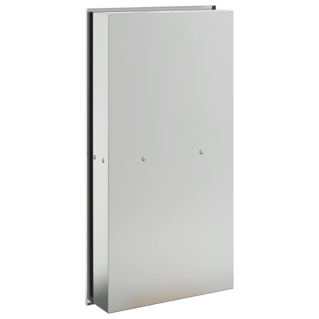 Nicchia per Doccia Argento Spazzolato 32x62x9cm in Acciaio Inox | homemem39