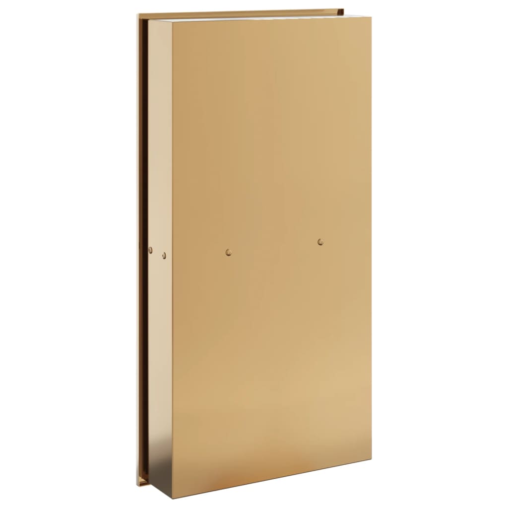 Nicchia per Doccia Oro Spazzolato 32x62x9cm in Acciaio Inox
