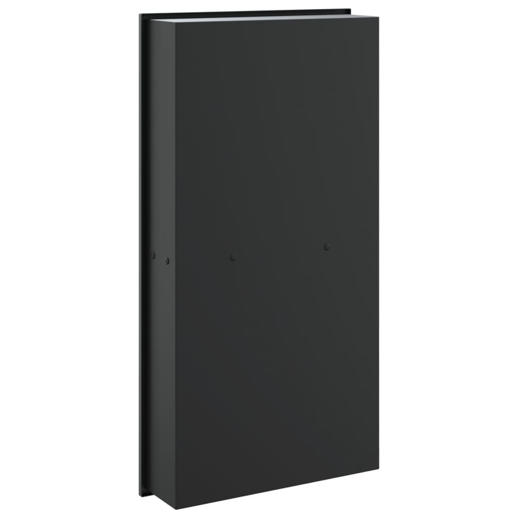 Nicchia per Doccia Nero Opaco 32x62x9cm in Acciaio Inox