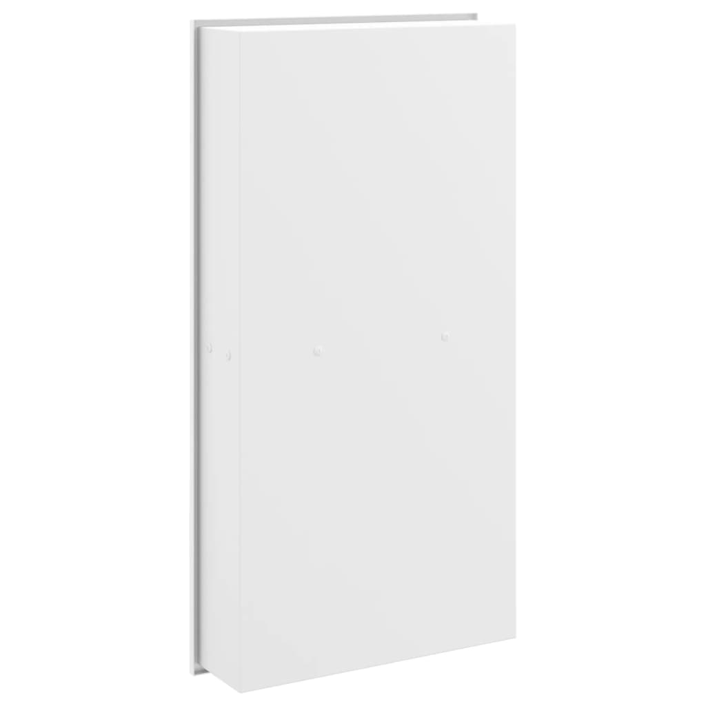 Nicchia per Doccia Bianco Opaco 32x62x9cm in Acciaio Inox