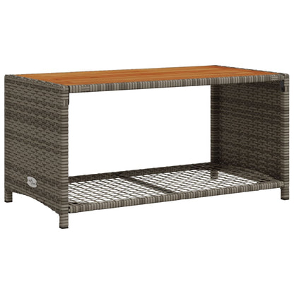 Set Divani da Giardino 4 pz con Cuscini in Polyrattan Grigio - homemem39