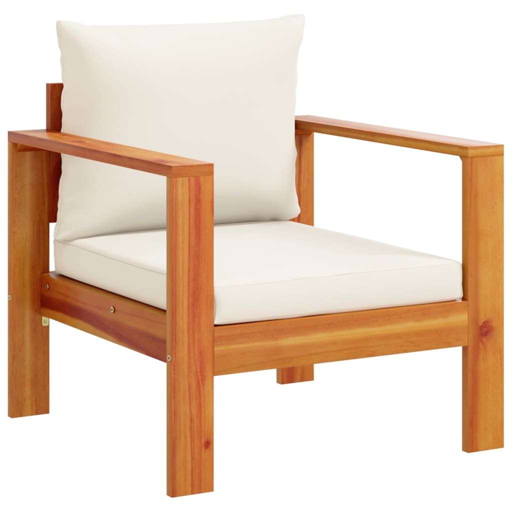 Set Divani da Giardino 4pz con Cuscini Legno Massello di Acacia | homemem39