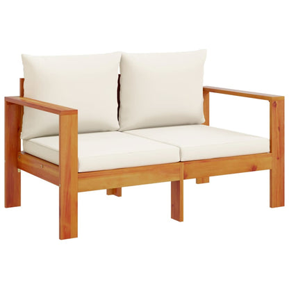 Set Divani da Giardino 4pz con Cuscini Legno Massello di Acacia | homemem39