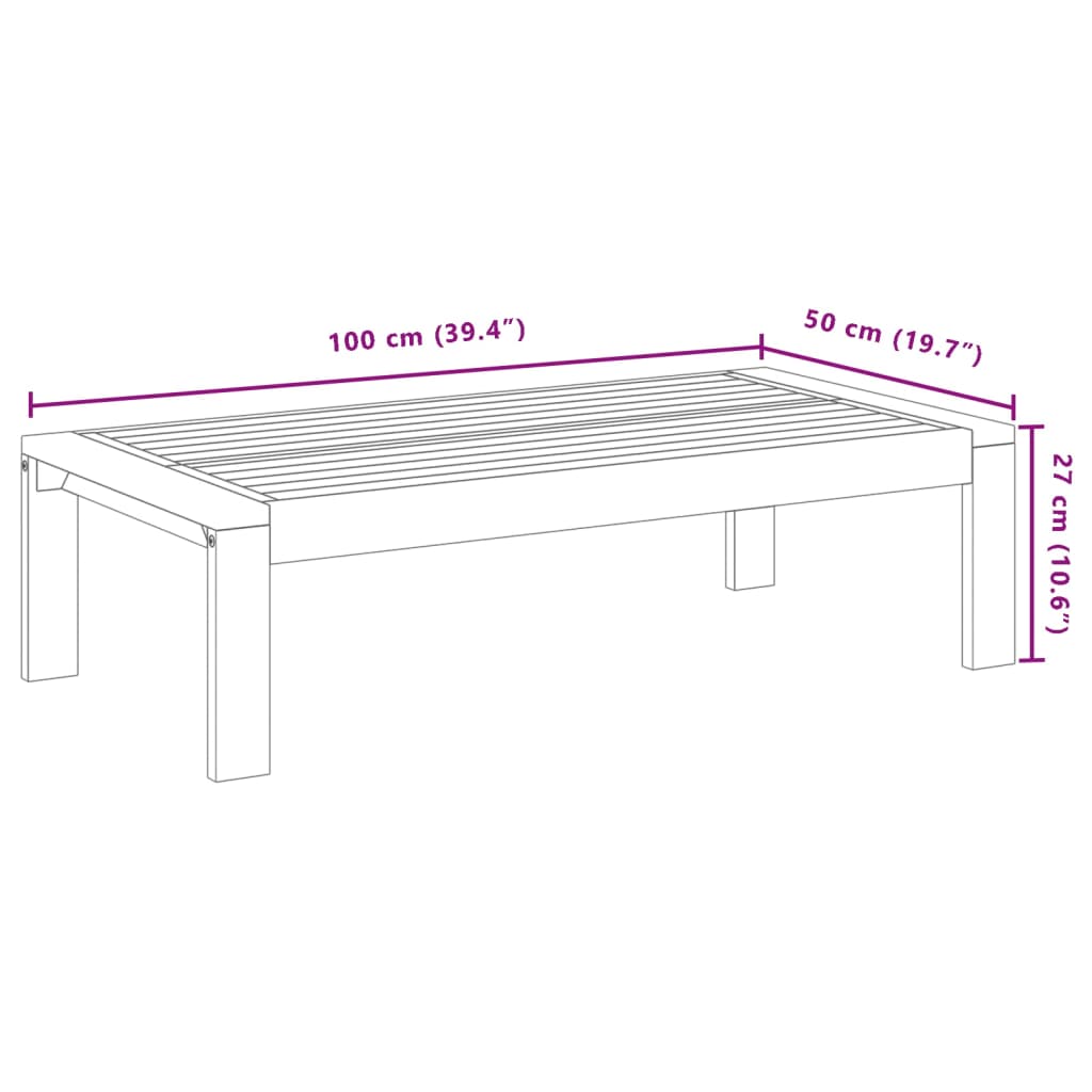 Set Divano da Giardino 3pz con Cuscini Legno Massello di Acacia | homemem39