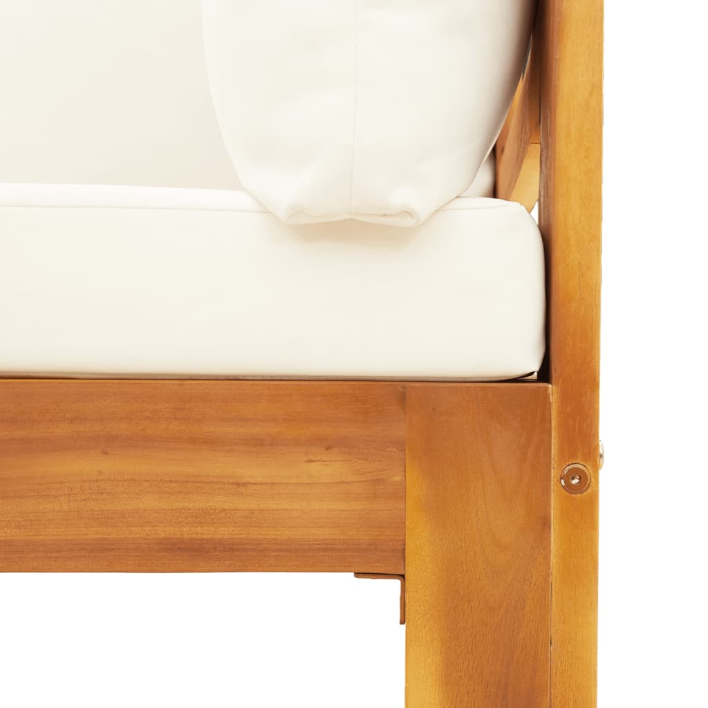 Set Divani da Giardino 4pz con Cuscini Legno Massello di Acacia | homemem39