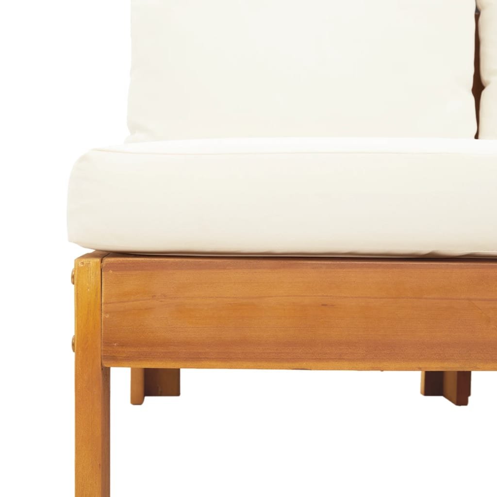 Set Divano da Giardino 6 pz con Cuscini in Massello di Acacia | homemem39