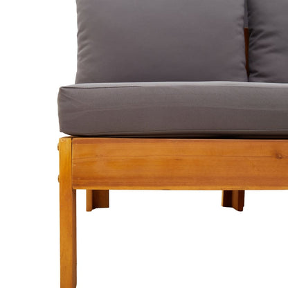 Set Divano da Giardino 6 pz con Cuscini in Massello di Acacia - homemem39