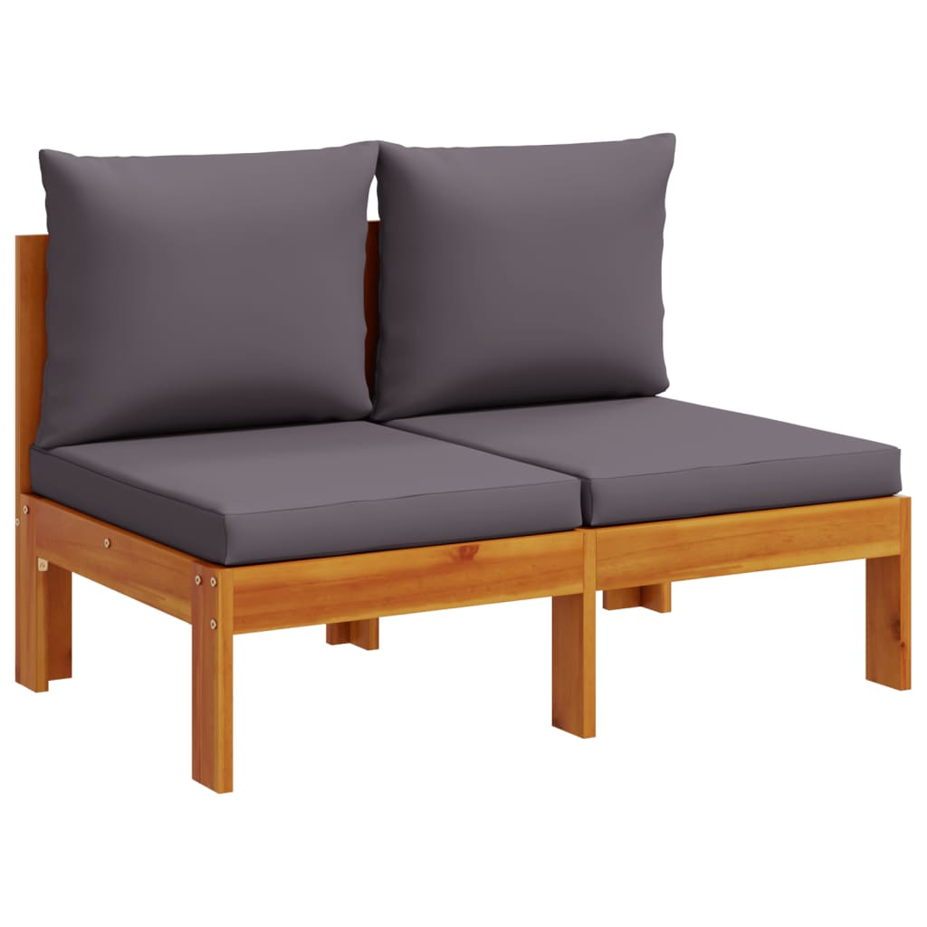 Set Divano da Giardino 6 pz con Cuscini in Massello di Acacia | homemem39