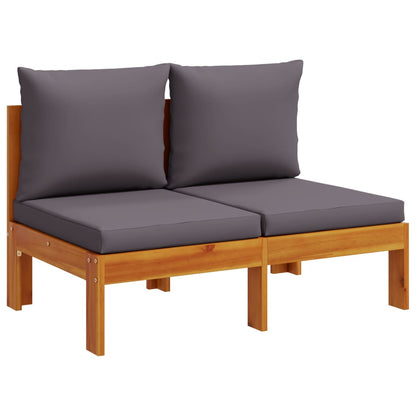 Set Divano da Giardino 6 pz con Cuscini in Massello di Acacia | homemem39
