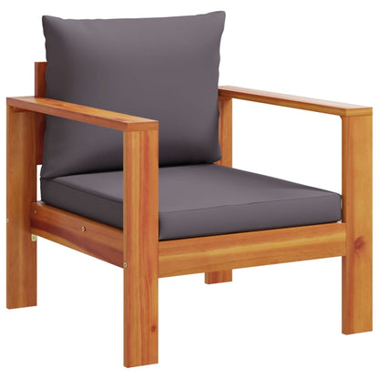 Set Divano da Giardino 5 pz con Cuscini Legno Massello Acacia | homemem39