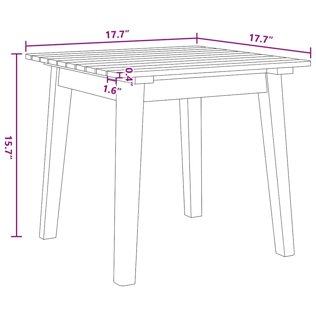 Sedie da Giardino con Tavolo 3 pcs Nero