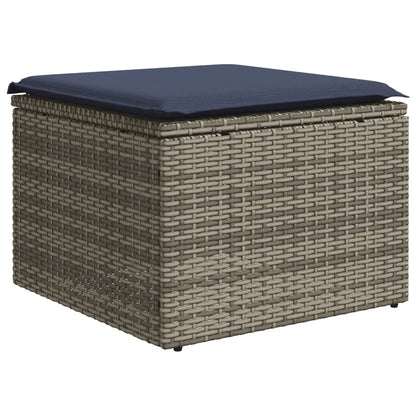Set Divani da Giardino 6 pz con Cuscini Grigio in Polyrattan | homemem39