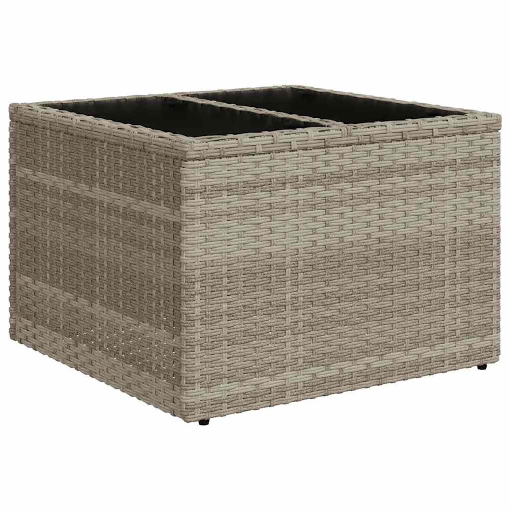 Set Divano da Giardino 8pz con Cuscini Grigio Chiaro Polyrattan | homemem39
