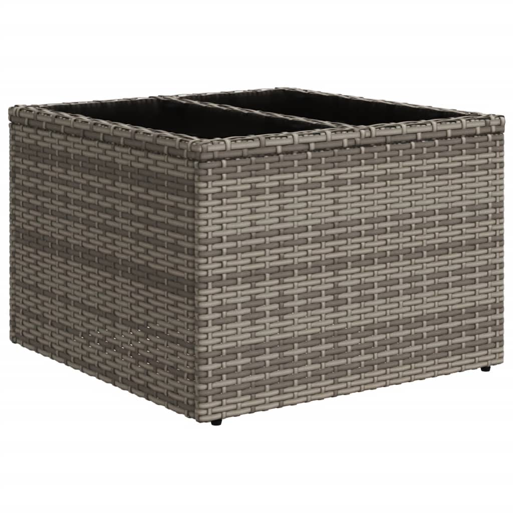 Set Divani da Giardino 6 pz con Cuscini Grigio in Polyrattan