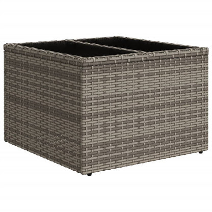 Set Divani da Giardino 6 pz con Cuscini Grigio in Polyrattan