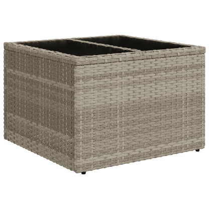 Set Divani da Giardino 9 pz con Cuscini Grigio in Polyrattan | homemem39