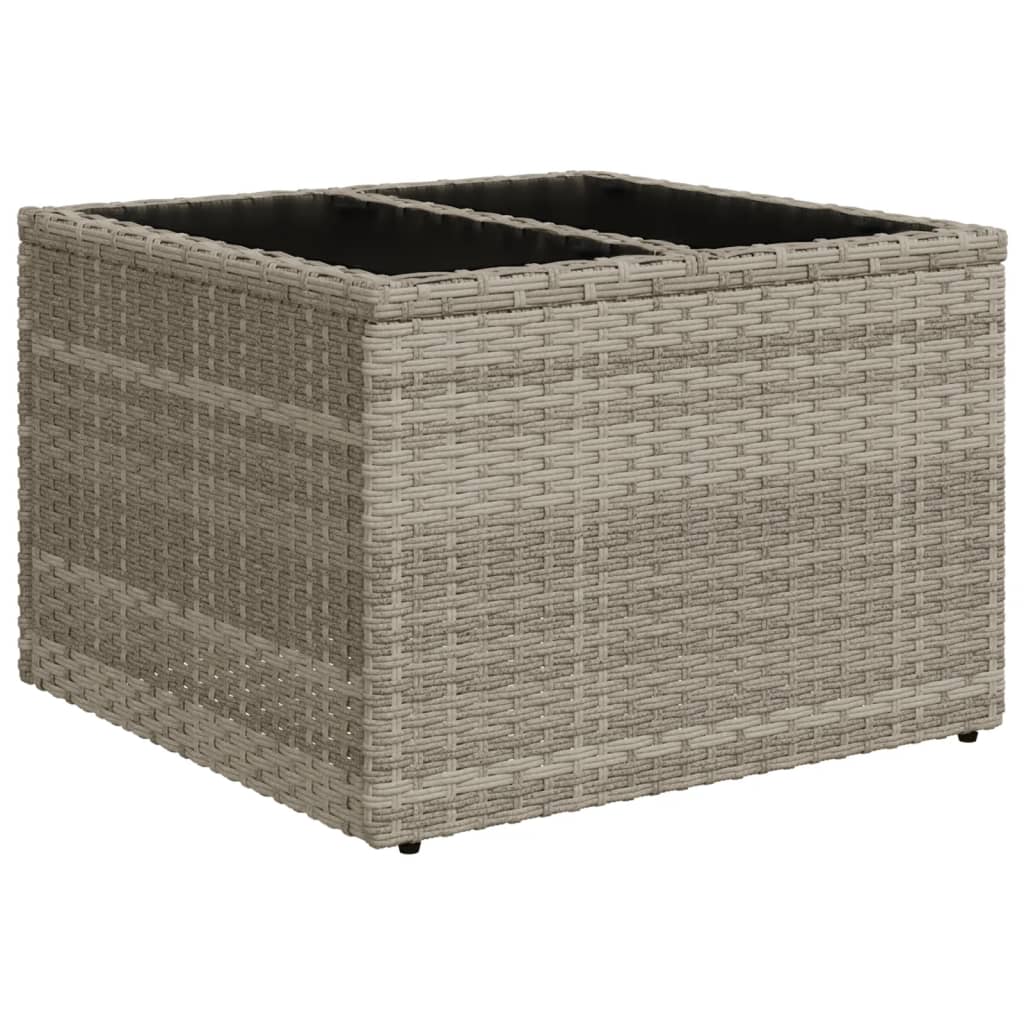 Set Divani da Giardino 9 pz con Cuscini Grigio in Polyrattan | homemem39