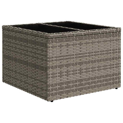 Set Divani da Giardino 9 pz con Cuscini Grigio in Polyrattan | homemem39