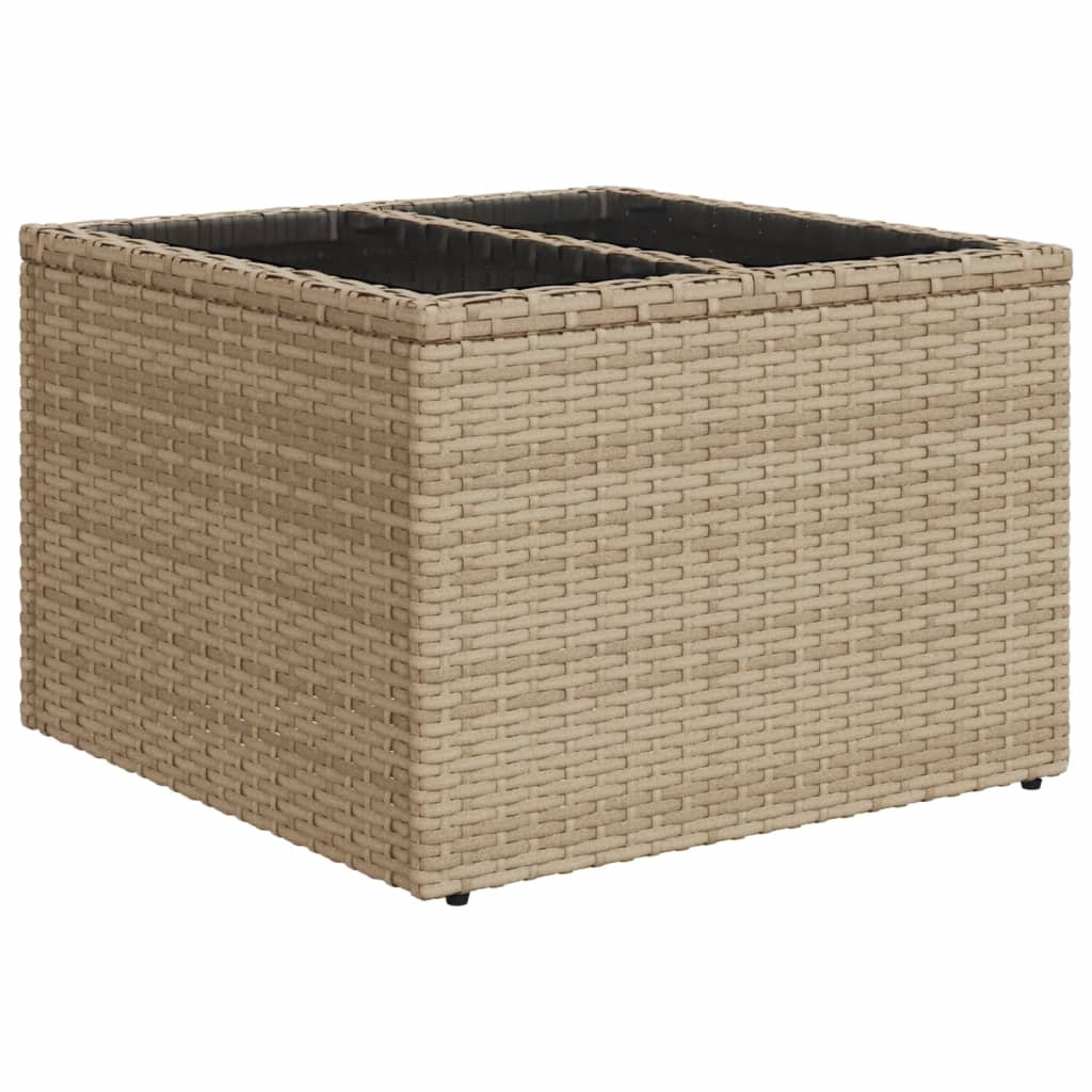 Set Divani da Giardino 11 pz con Cuscini Beige in Polyrattan | homemem39