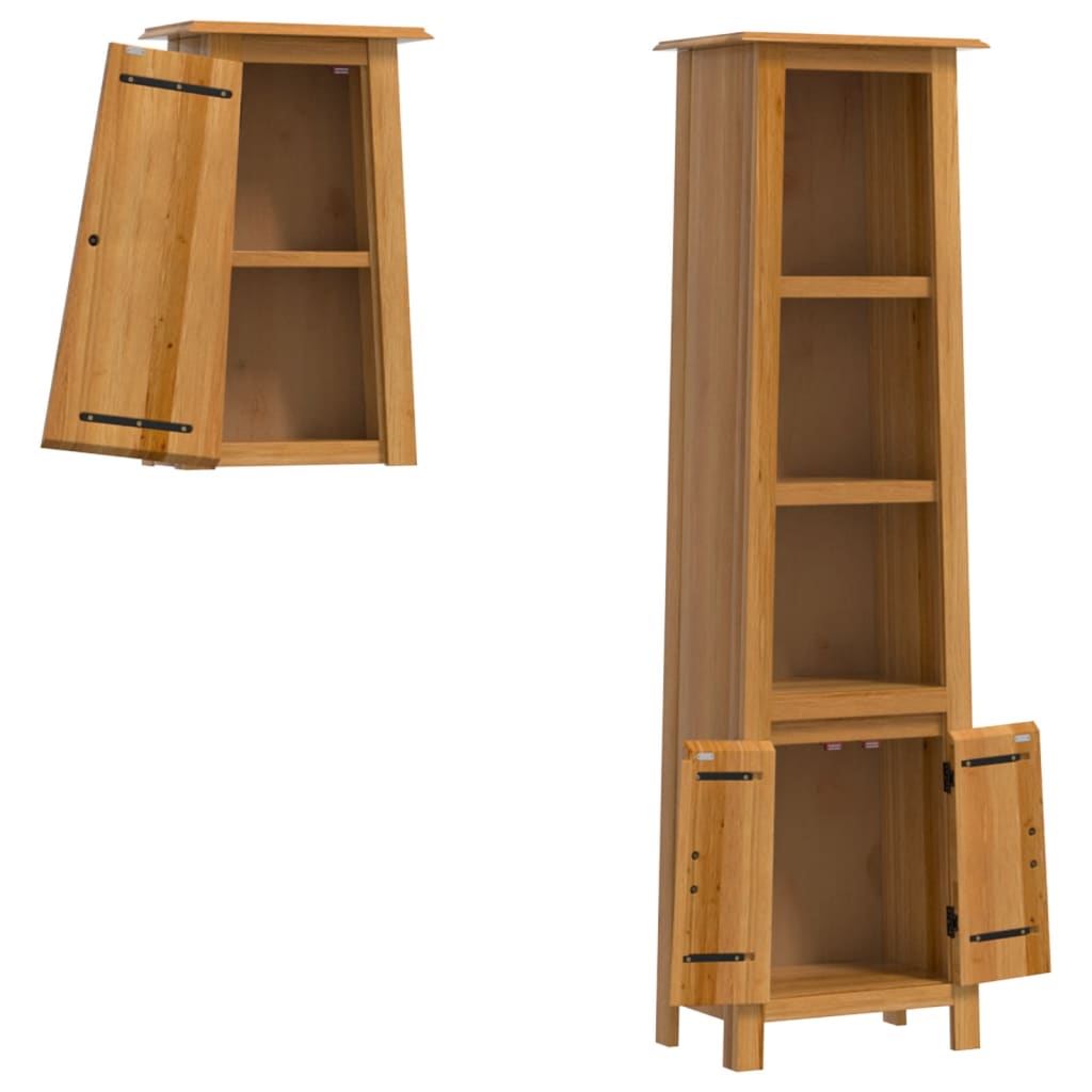 Set Mobili da Bagno 2 pz in Legno Massello di Pino - homemem39