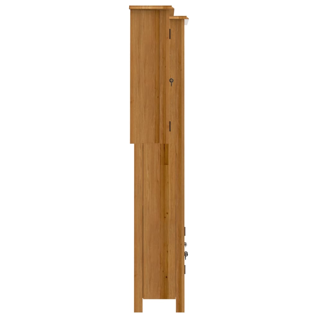 Set Mobili da Bagno 2 pz in Legno Massello di Pino - homemem39