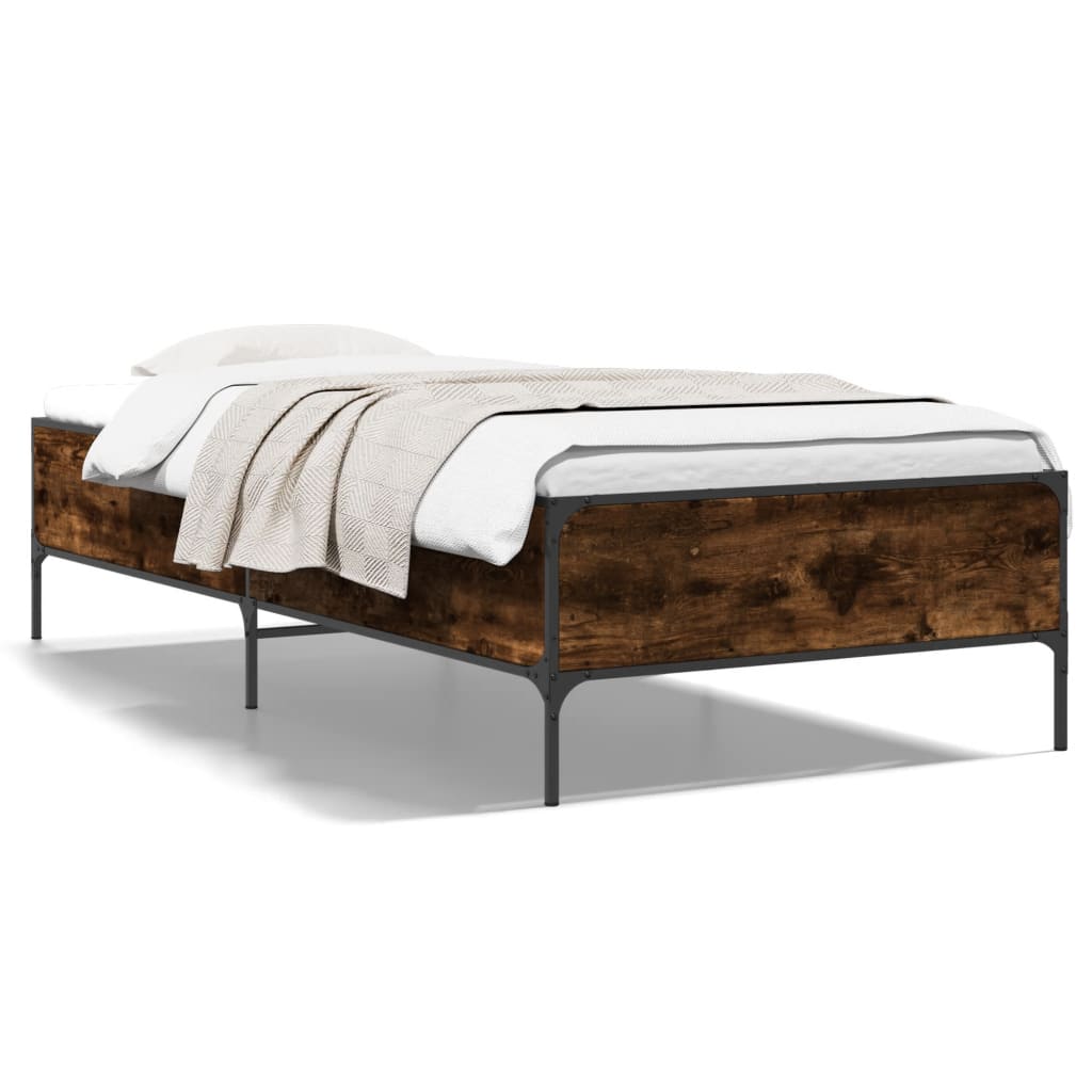 Giroletto Rovere Fumo 75x190 cm in Legno Multistrato e Metallo | homemem39