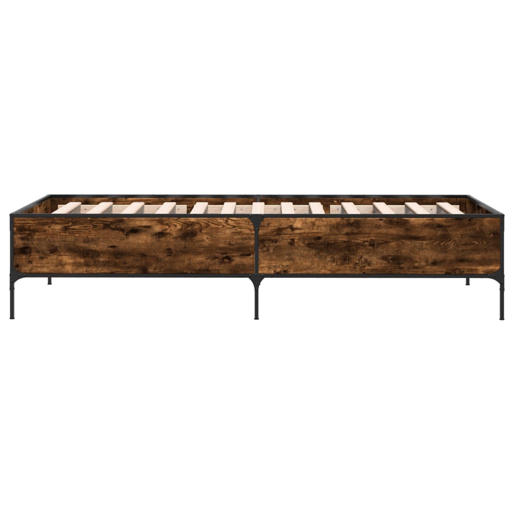 Giroletto Rovere Fumo 75x190 cm in Legno Multistrato e Metallo | homemem39