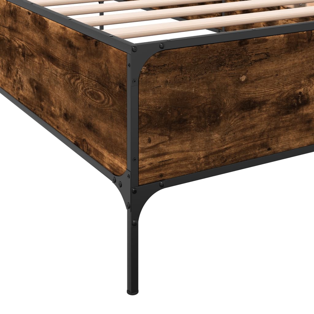 Giroletto Rovere Fumo 75x190 cm in Legno Multistrato e Metallo | homemem39