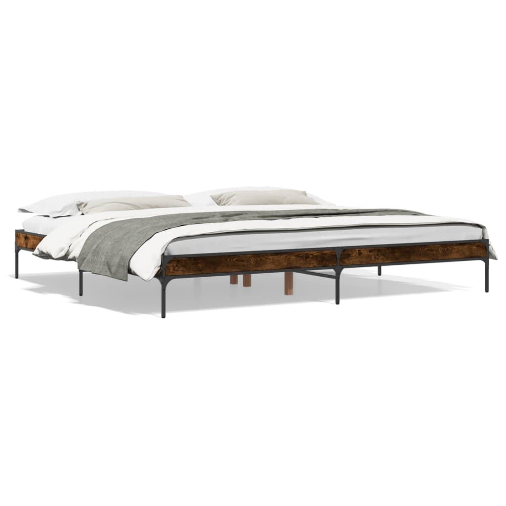 Giroletto Rovere Fumo 200x200 cm in Legno Multistrato e Metallo | homemem39